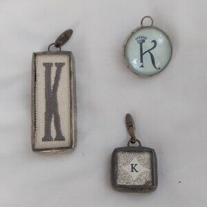 Jewel Kade Knecklaces and K Initial Charms
